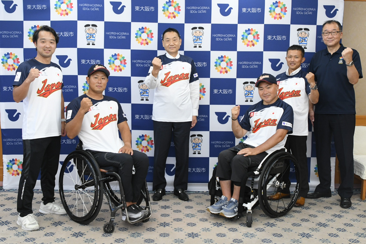 【お知らせ】東大阪市の野田市長を表敬訪問 | 日本車椅子ソフトボール協会