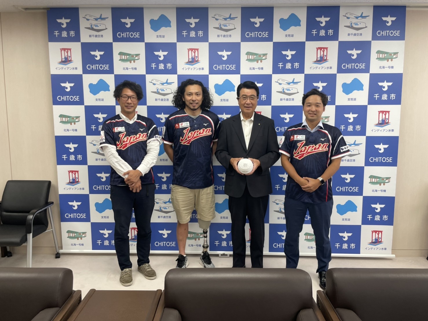 【お知らせ】千歳市の山口市長を表敬訪問 | 日本車椅子ソフトボール協会
